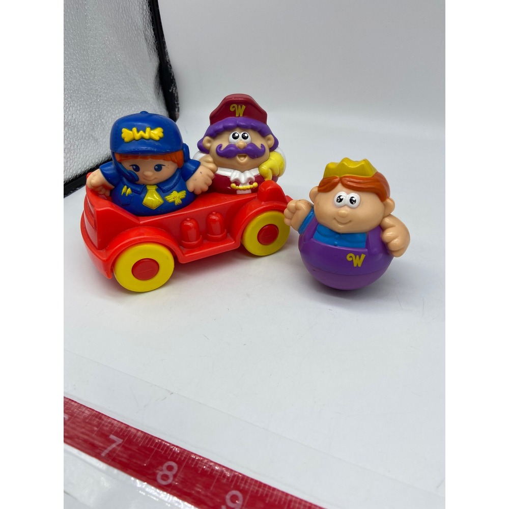 Playskool Weebles Figures Red Car Lot Pilot Royal Purple 1997 2004